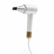 White AeroPro hair dryer by Klerya Beauty